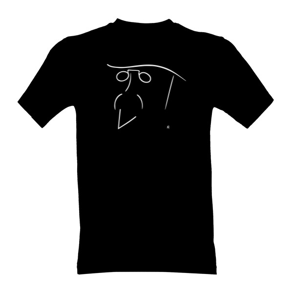 Tričko s potlačou MASARYK ČIERNE