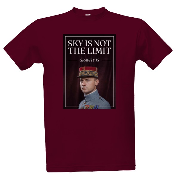 Tričko s potlačou SKY IS NOT THE LIMIT